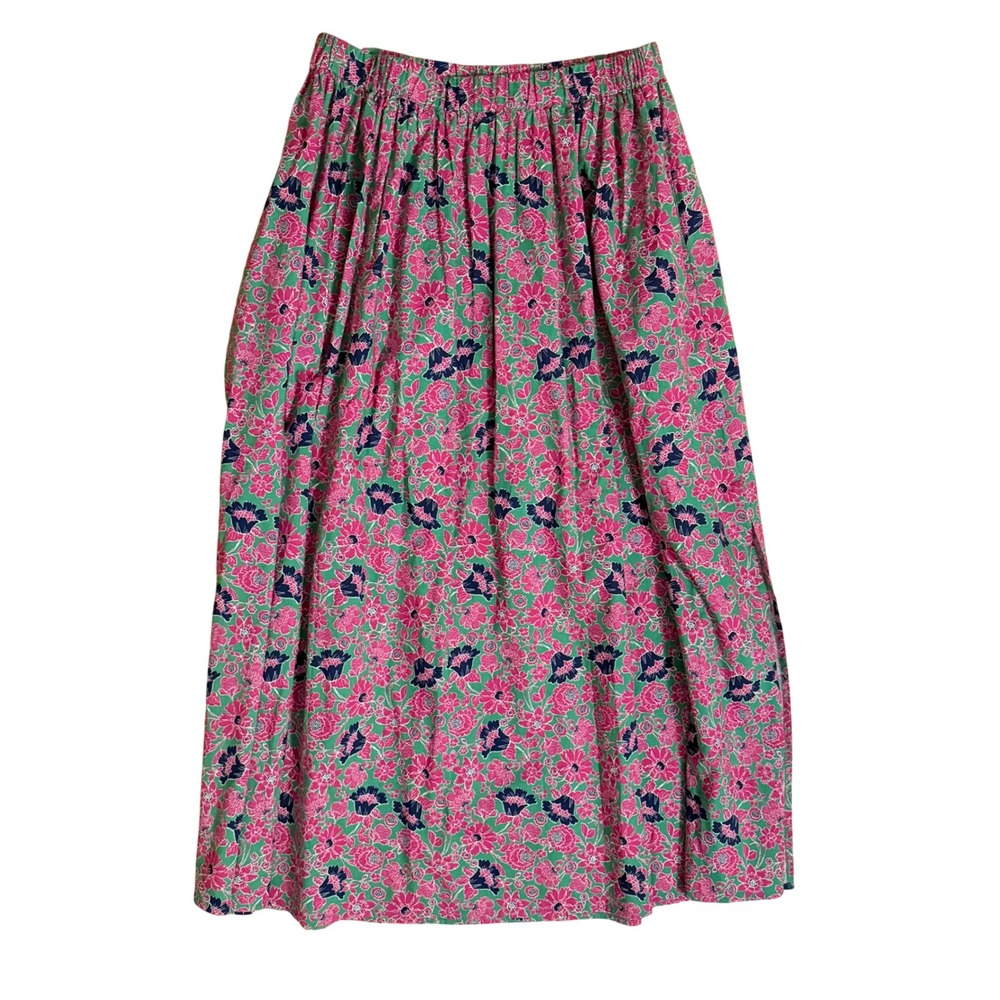 Sundry Floral Midi Skirt Whimsy Modest Prairie Cottagecore Boho Size 1 Small